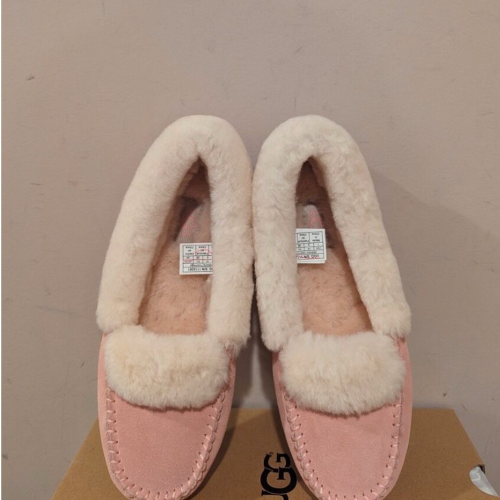 UGG Pink and Cream Women's Slippers